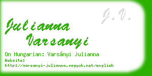 julianna varsanyi business card